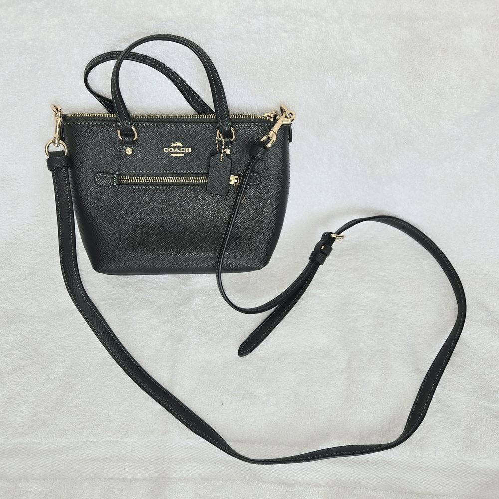 Coach Dark Green Leather Women's Bag